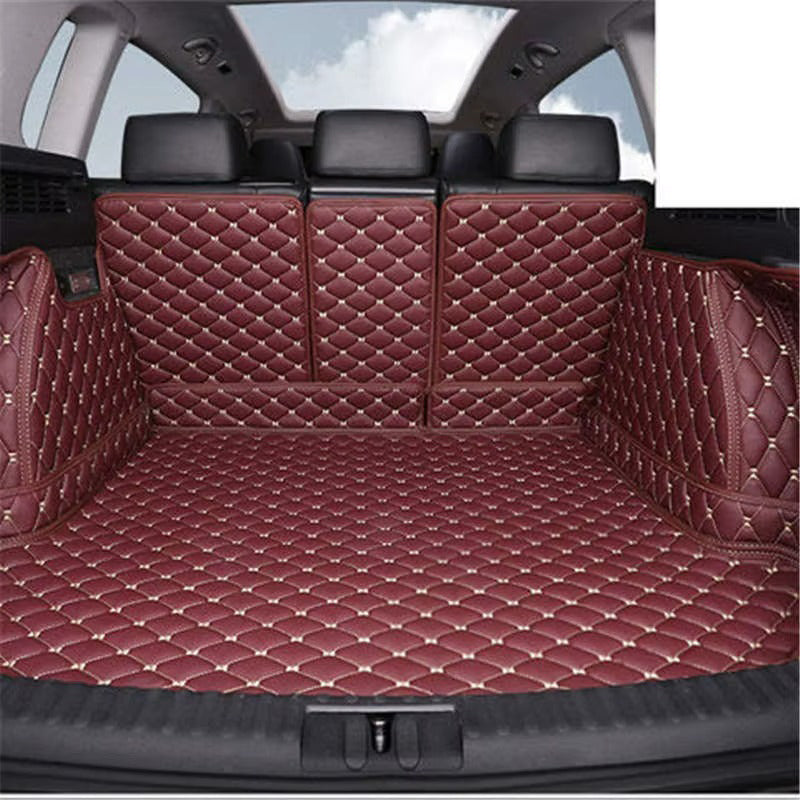 Custom ECO Friendly Leather Carpet Trunk Mat