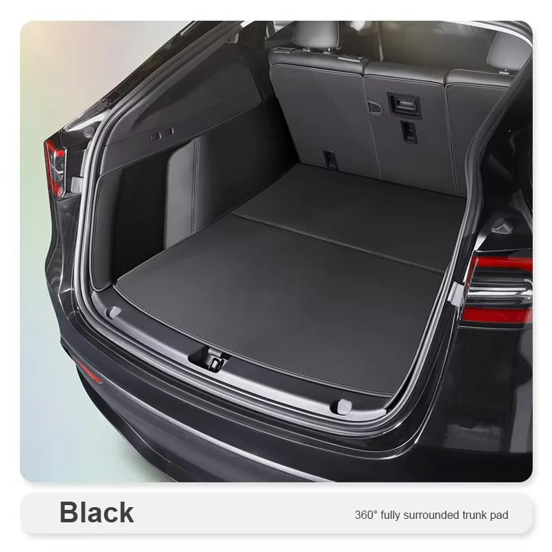 Custom Durable Genuine Leather Carpet Trunk Mat