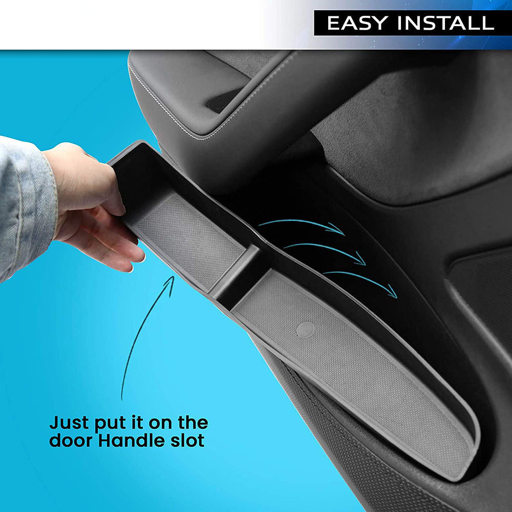 Car Door Storage Box Protection TPE Storage Slot Car for Tesla Model 3 2017-2023 (4 Pcs) - Tslaup