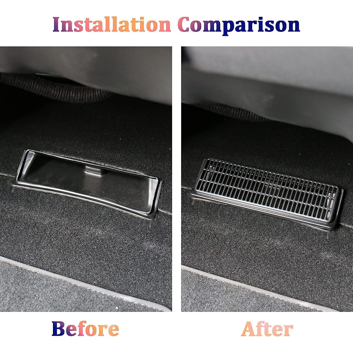 2 Pcs Car Air Outlet Cover Backseat Air Vent Cover for Tesla Model Y/3 - Tslaup