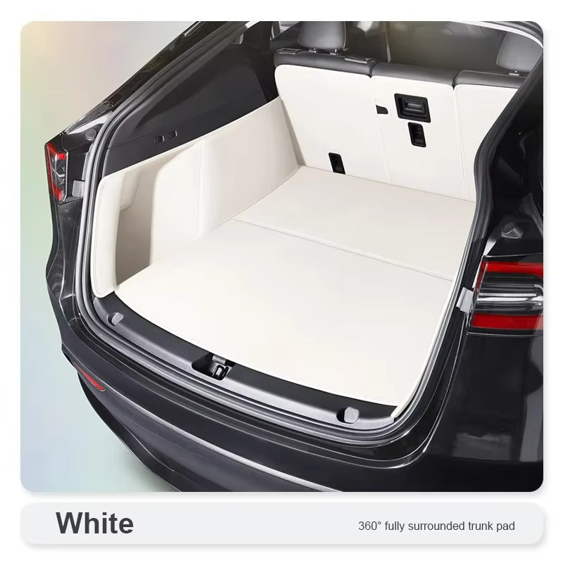 Custom Durable Genuine Leather Carpet Trunk Mat