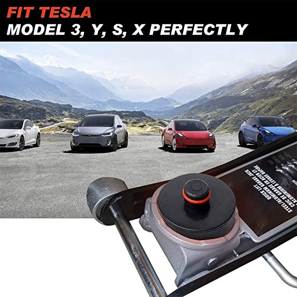 4Pcs Jack Pad Adapter with Storage Bag for Tesla Model 3/Y/S/X - Tslaup