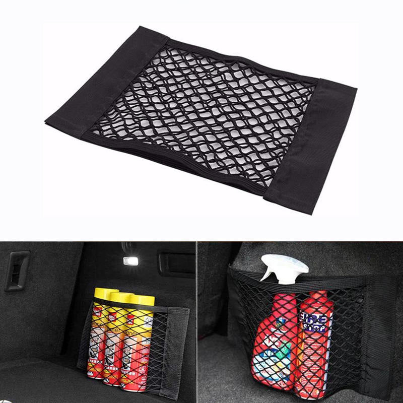 Car Back Seat Trunk Organizer Storage Elastic Mesh For Tesla Model 3/Y/S/X - Tslaup