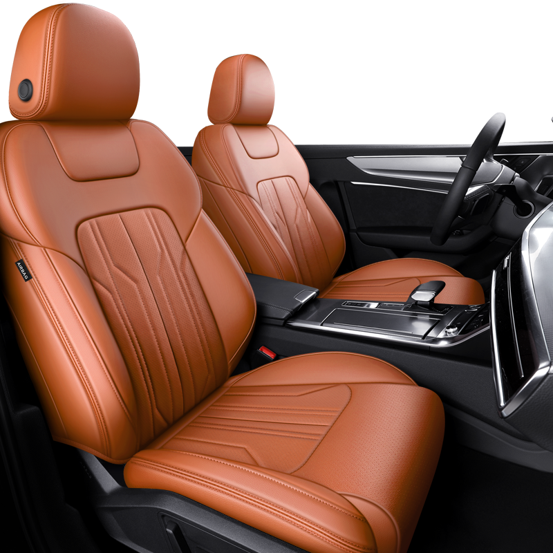 Custom Fit Seat Covers For 5 Seats Full Set Nappa Leather For Audi A4 - Tslaup