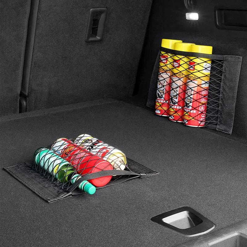 Car Back Seat Trunk Organizer Storage Elastic Mesh For Tesla Model 3/Y/S/X - Tslaup
