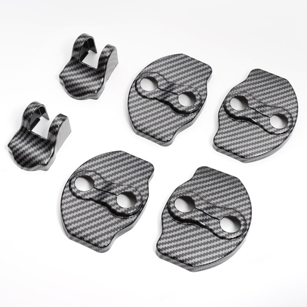 Tesla Model 3 Car-Styling Door Lock Cover Auto Emblems Case Car Door Lock Cover ABS Protection Cap Accessories - Tslaup