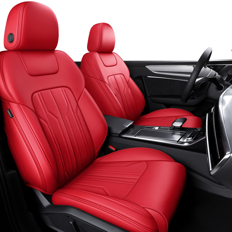 Custom Fit Seat Covers For 5 Seats Full Set Nappa Leather For Audi A4 - Tslaup