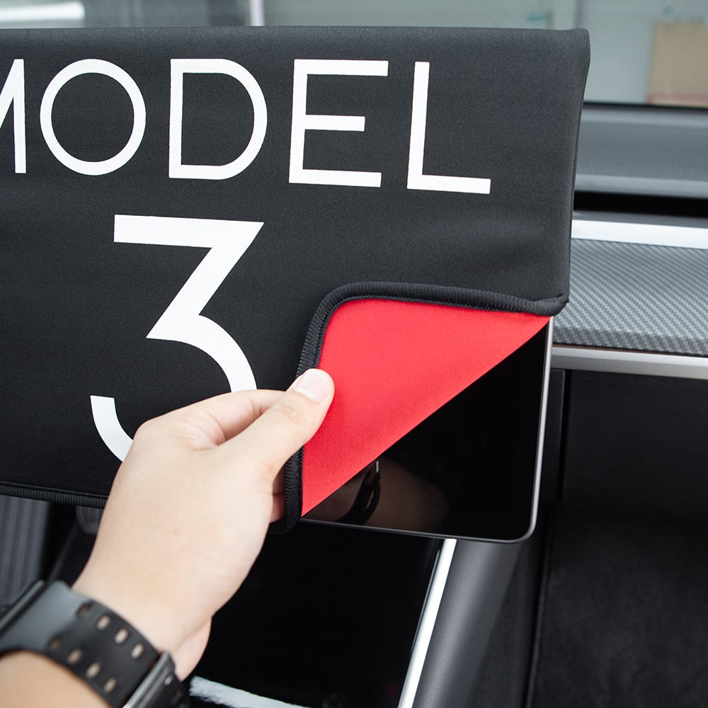 Waterproof Fabric Screen Protection Cover Accessories for Tesla Model 3 Model Y - Tslaup