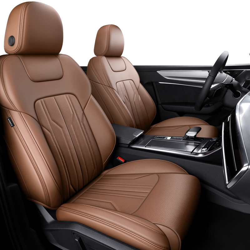 Custom Fit Seat Covers For 5 Seats Full Set Nappa Leather For Audi A4 - Tslaup