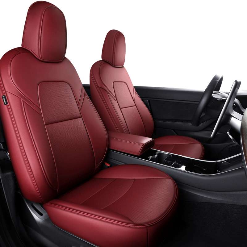 Custom Seat Covers for Tesla Model 3 Model Y 360 Degree Full Covered High Quality Leather Cushion - Tslaup