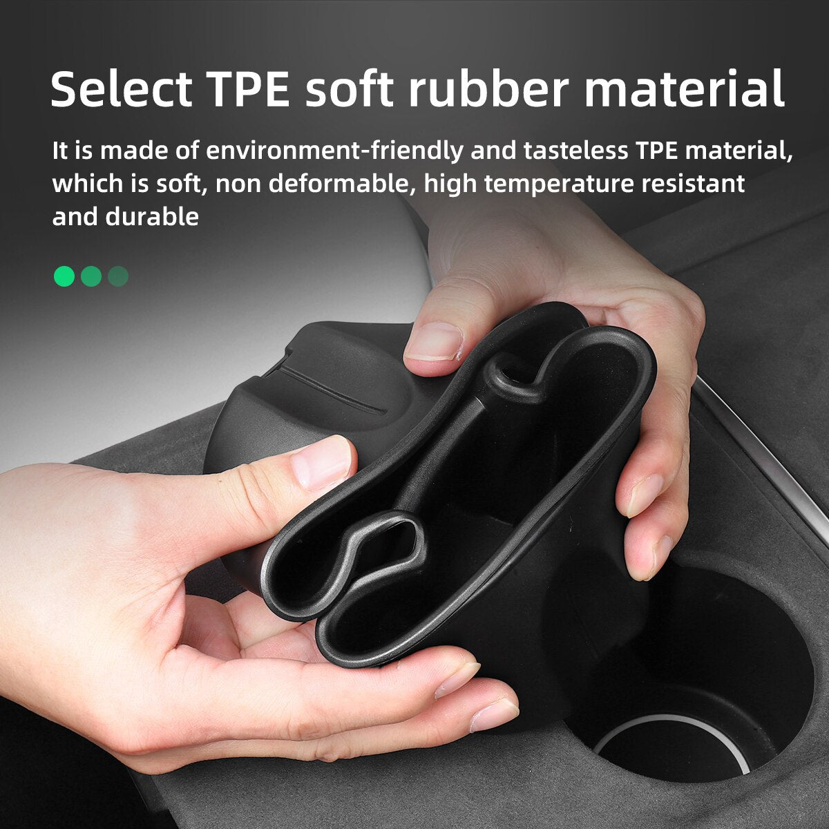 Car TPE Cup Holder Cover For Tesla Model 3/Y 2021-2023 - Tslaup