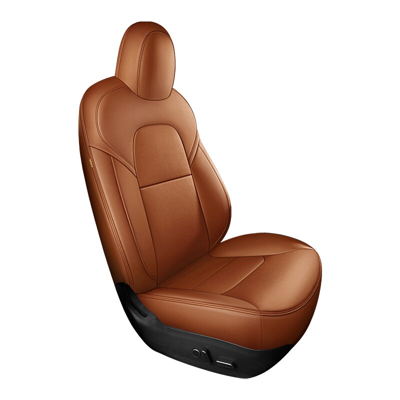 Custom Seat Covers for Tesla Model 3 Model Y 360 Degree Full Covered High Quality Leather Cushion - Tslaup