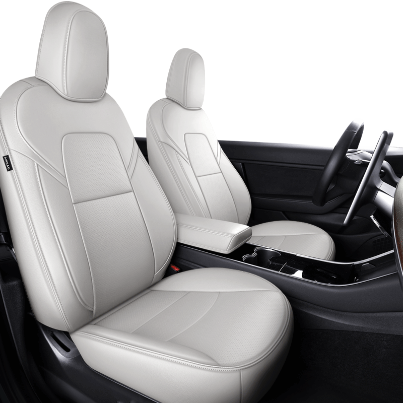 Custom Seat Covers for Tesla Model 3 Model Y 360 Degree Full Covered High Quality Leather Cushion - Tslaup