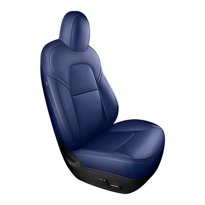 Custom Seat Covers for Tesla Model 3 Model Y 360 Degree Full Covered High Quality Leather Cushion - Tslaup