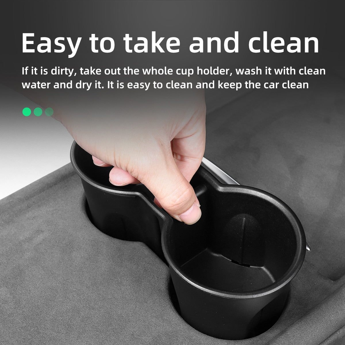 Car TPE Cup Holder Cover For Tesla Model 3/Y 2021-2023 - Tslaup