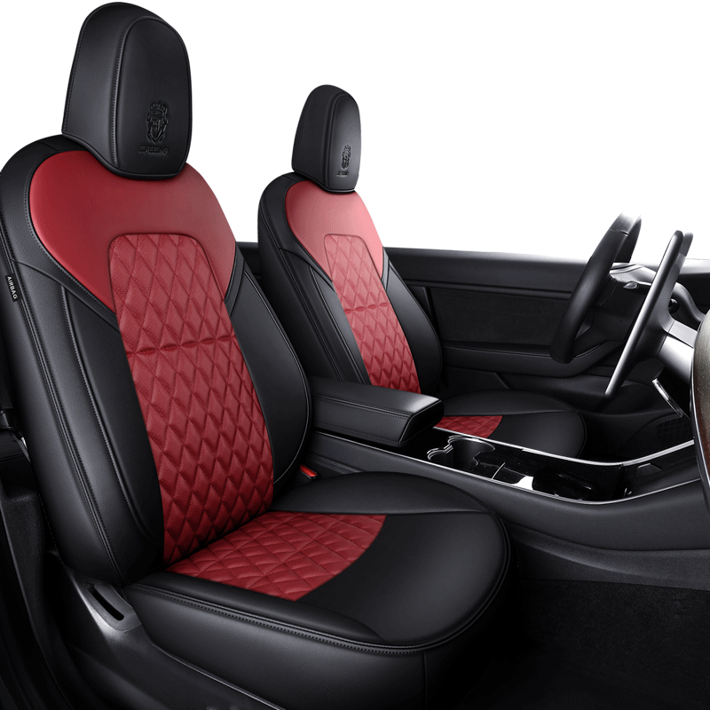 Custom Seat Covers for Tesla Model 3 Model Y 360 Degree Full Covered High Quality Leather Cushion - Tslaup