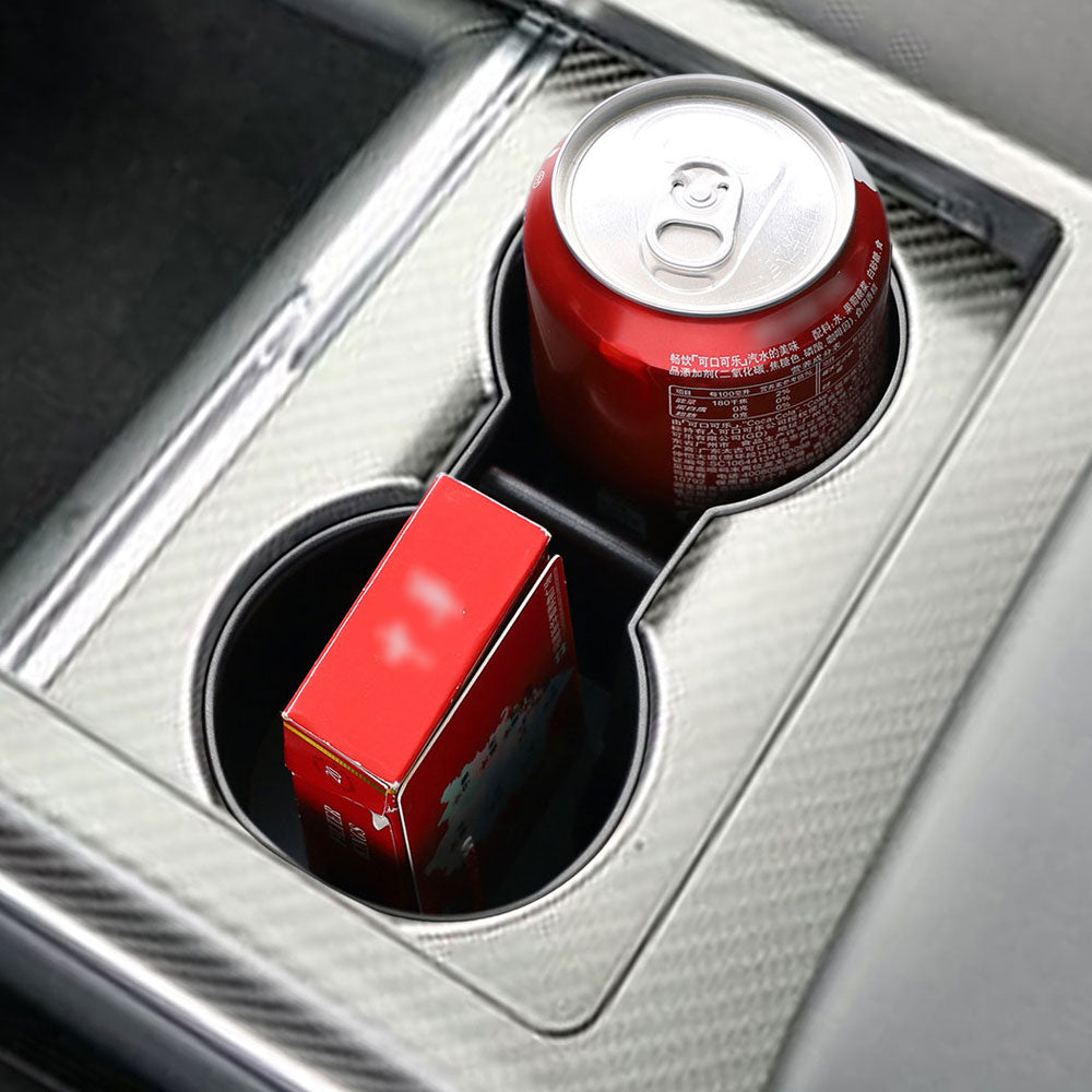 For Tesla Model X Model S 2022 Car TPE Central Control Soft Rubber Cup Holder Sets Shock-absorbing Cover - Tslaup