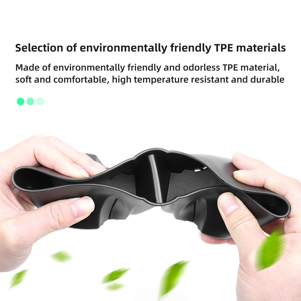 For Tesla Model X Model S 2022 Car TPE Central Control Soft Rubber Cup Holder Sets Shock-absorbing Cover - Tslaup