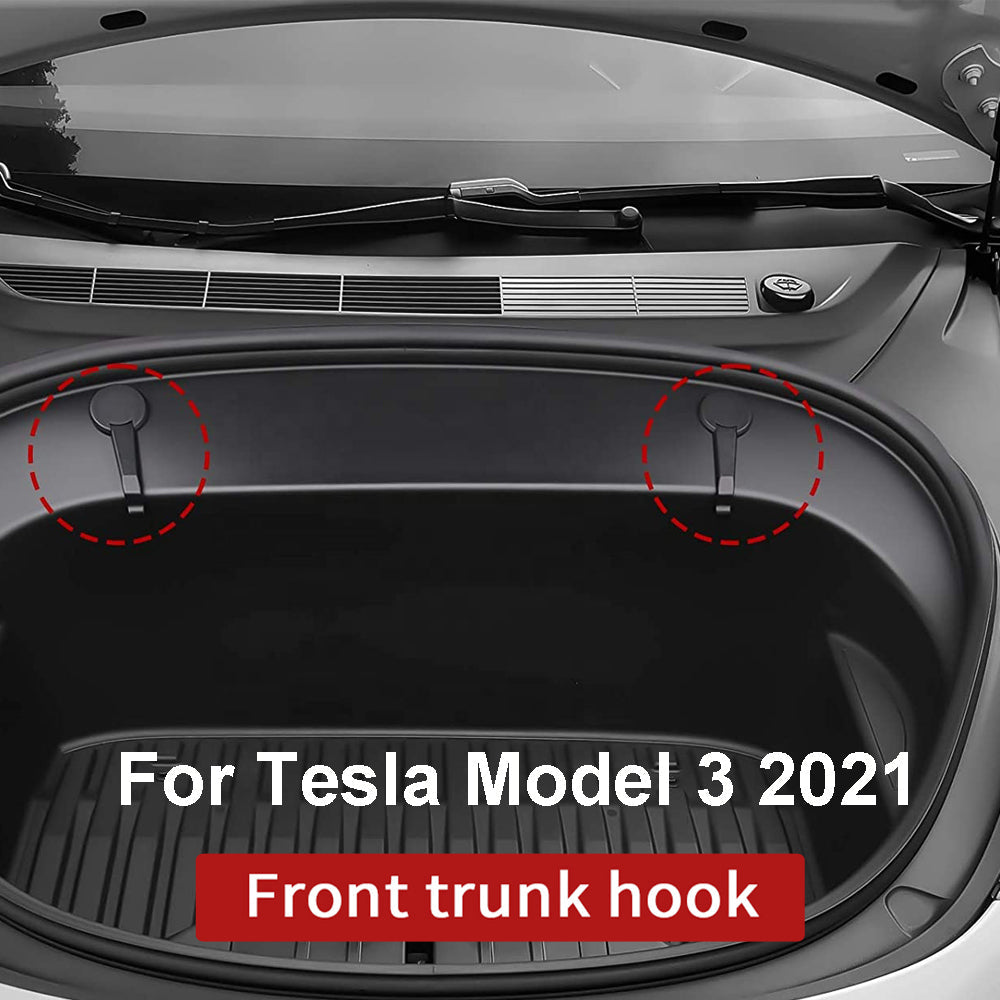 Frunk Bolt Cover Front Hook Holding Clips for Tesla Model 3 - Tslaup