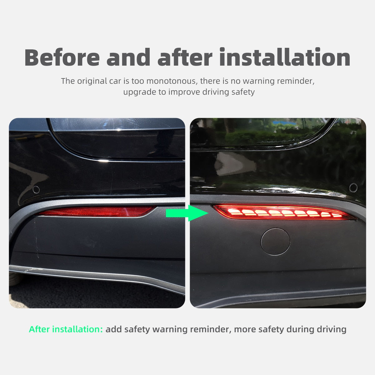 Tesla Model 3 Model Y 2022 Car Rear Bumper Light Running Turn Signal Indicators Lamp - Tslaup