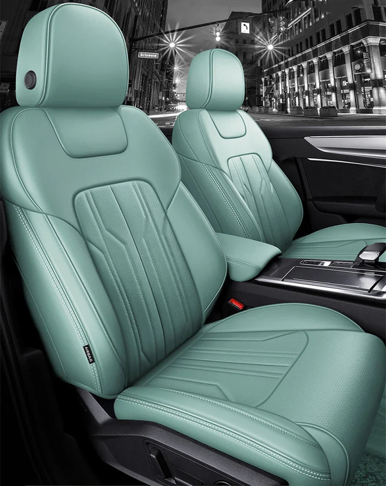 Custom Seat Covers Specific For Honda Accord Full Nappa and Genuine Leather - Tslaup