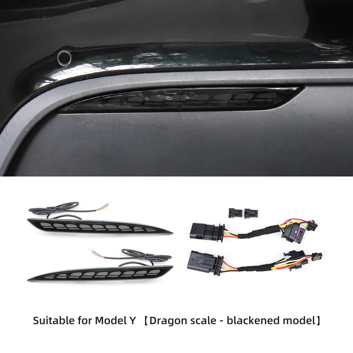 Tesla Model 3 Model Y 2022 Car Rear Bumper Light Running Turn Signal Indicators Lamp - Tslaup