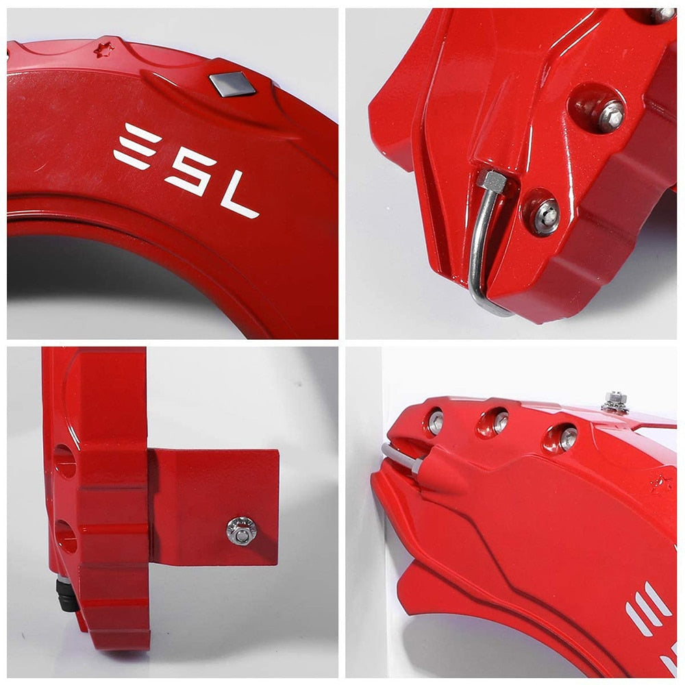19" /20" Wheel Brake Caliper Cover for Tesla Model Y 2020-2023 Front Rear Aluminum Car Wheel Disc Brake Caliper Cover - Tslaup