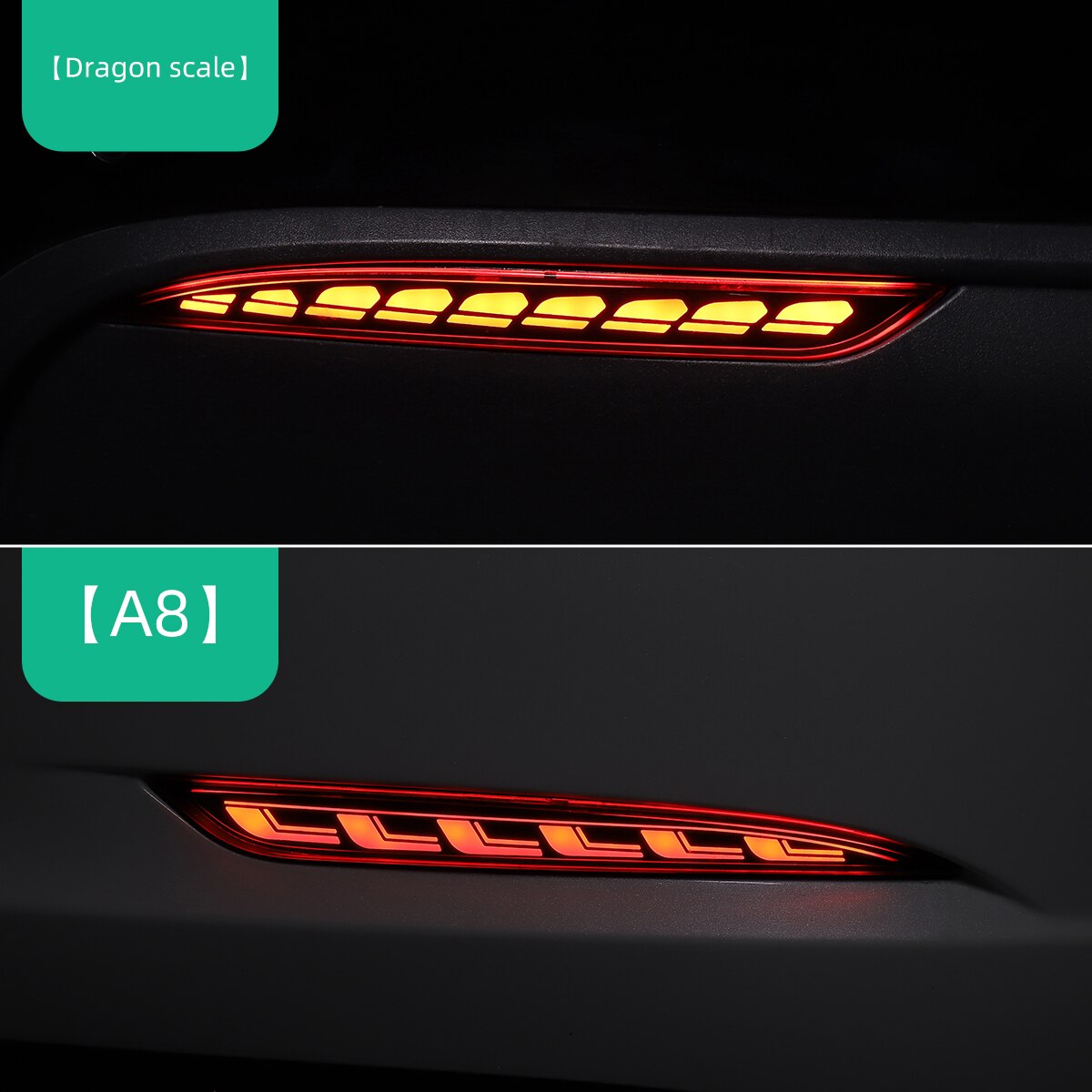 Tesla Model 3 Model Y 2022 Car Rear Bumper Light Running Turn Signal Indicators Lamp - Tslaup