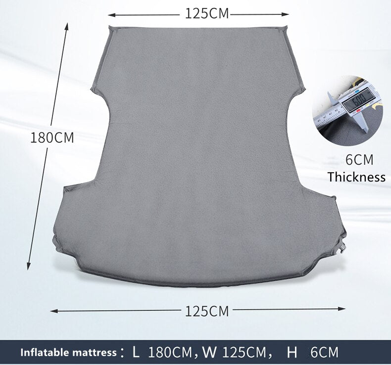 Model 3 Y Car Inflatable Surface Suede Mattress Travel Fold Bed Four Colors - Tslaup