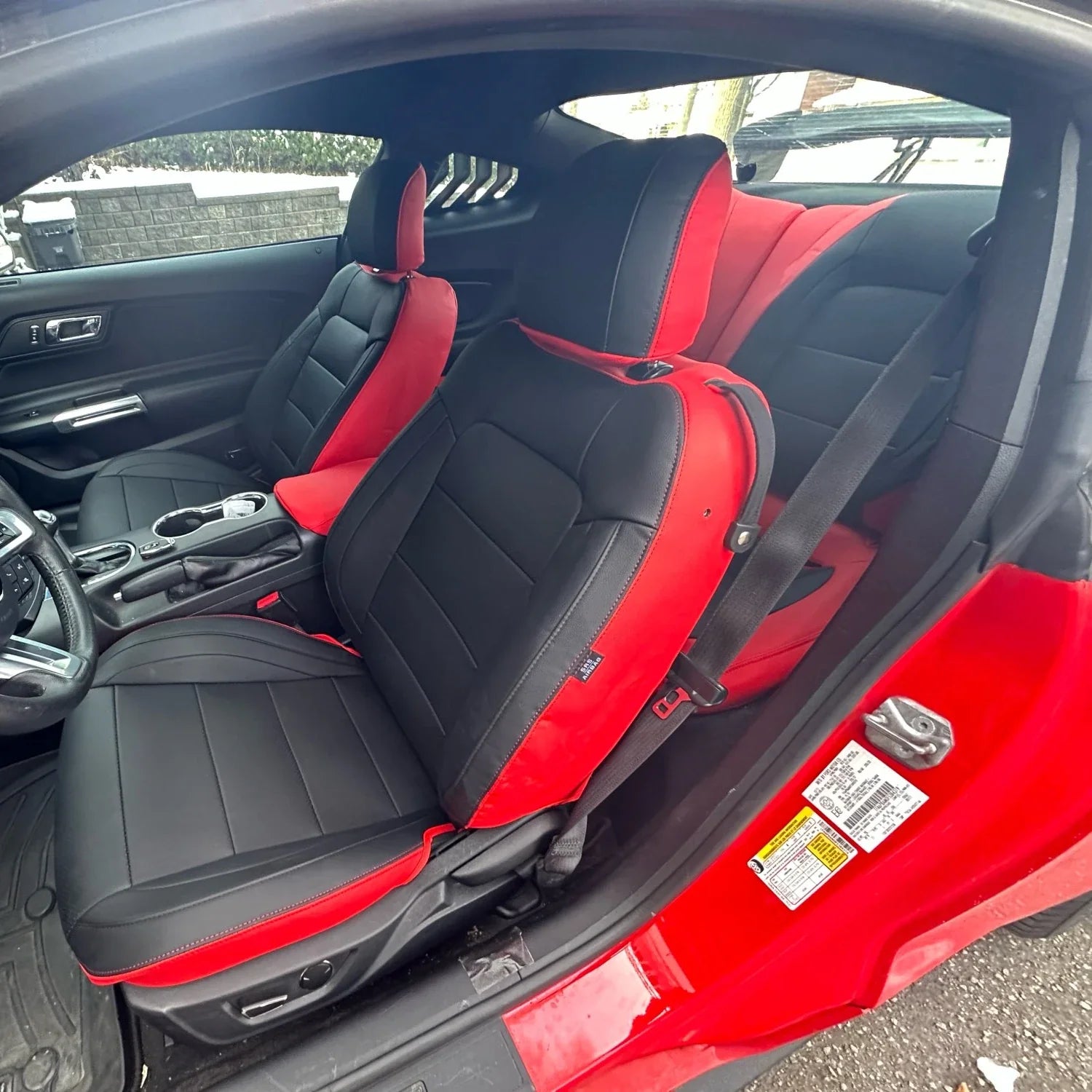 Custom Seat Cover for 2010-2015 Chevrolet Camaro Full Nappa and Genuine Leather - Tslaup