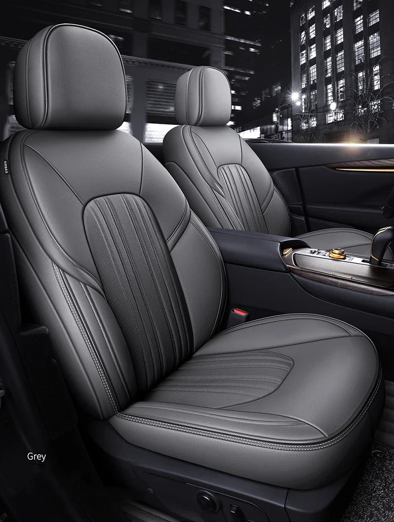 Custom Seat Covers Specific For Honda Accord Full Nappa and Genuine Leather - Tslaup