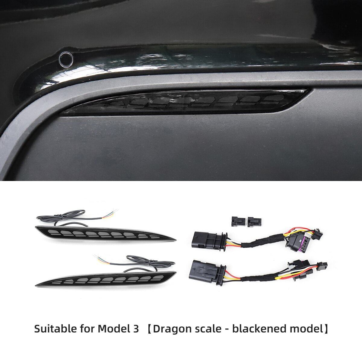 Tesla Model 3 Model Y 2022 Car Rear Bumper Light Running Turn Signal Indicators Lamp - Tslaup