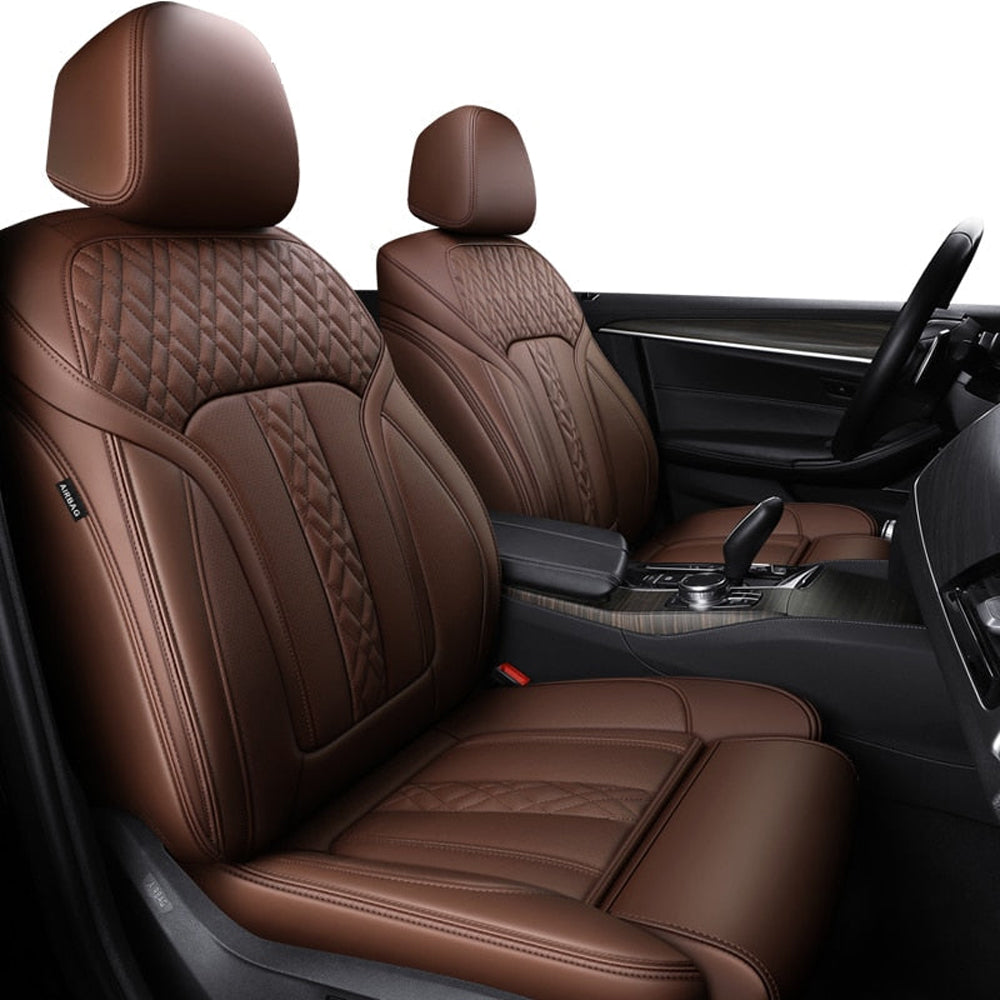 Custom Fit Seat Covers For 5 Seats Full Set Nappa Leather For BMW X1 X2 X3 X4 X5 X6 - Tslaup