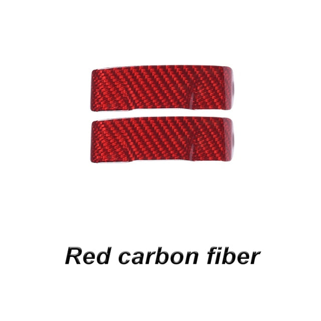 Real Carbon Fiber Safety Belt Buckle Decoration Sticker Patch Shell for Tesla Model 3 2017-2021 2022 Model Y Car Interior - Tslaup